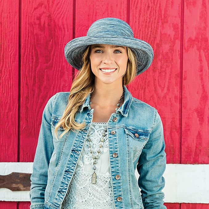 Wallaroo Hat Company Women’s Sydney Sun Hat - UPF 30+ Sun Protection, Packable, Adjustable, Medium - Beach, Travel, Wide Brim-VerdiqueGarden