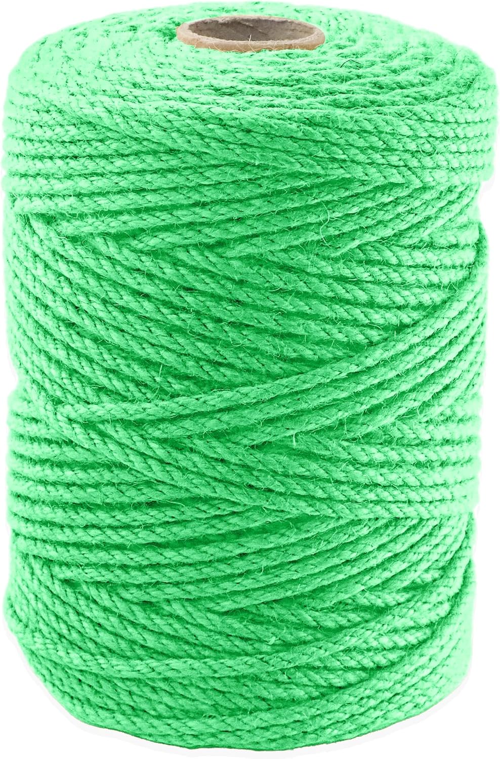 4mm x 400 Feet Light Green Jute Rope, Twine for Gardening Tomato Climbing Plant Tie Floristry Crafts Gift Wrapping Packing Decor-VerdiqueGarden