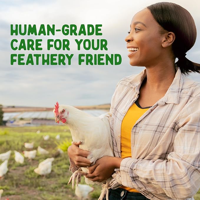 Doc Eddie’s Backyard Chicken Supplement - Plant-Based Treats for Egg Laying Hens - Poultry Feed Enrichment Made with Omega 3 Rich Algae - Essential for Immune Health, Feather Regrowth, Egg Production-VerdiqueGarden