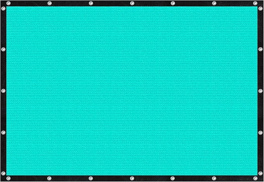 VICLLAX Shade Fabric Sun Shade Cloth with Every 2 FT Grommets for Patio Garden Pergola Cover Canopy 16x19 FT, Turquoise-VerdiqueGarden