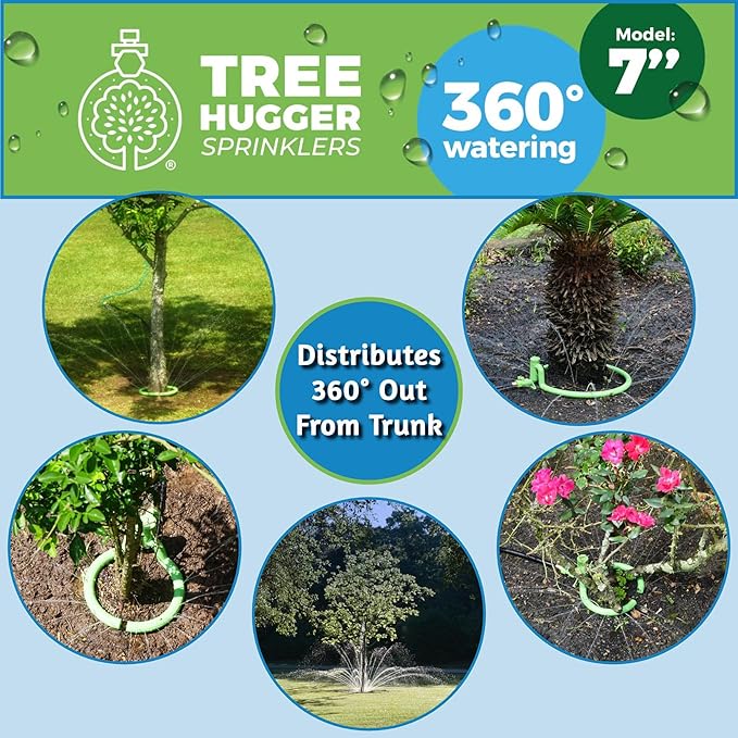 Tree Sprinkler with 360° Outward Direction | Water Sprinkler for Trees That Reaches The Nutrition Zone for Tree Root Watering (7")-VerdiqueGarden