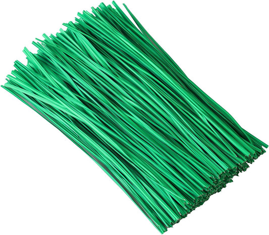 300 Pcs 6 inch Green Plastic Twist Ties, Cable Ties, for Bags, Gardening Tools-VerdiqueGarden