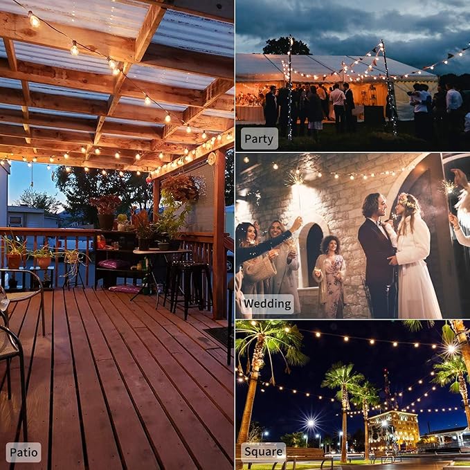 Brightown G40 Replacement Light Bulbs, 5W Clear Globe Bulb fits E12 C7 Candelabra Screw Base Sockets, 1.5 Inch Dimmable Light Bulbs for Indoor Outdoor Patio Decor, Pack of 50-VerdiqueGarden