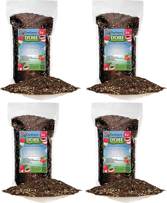 Premium Lychee Potting Soil Mix - Perfect Balance of Nutrients, Drainage, and Aeration for Thriving Lychee Trees - 20 Quart-VerdiqueGarden