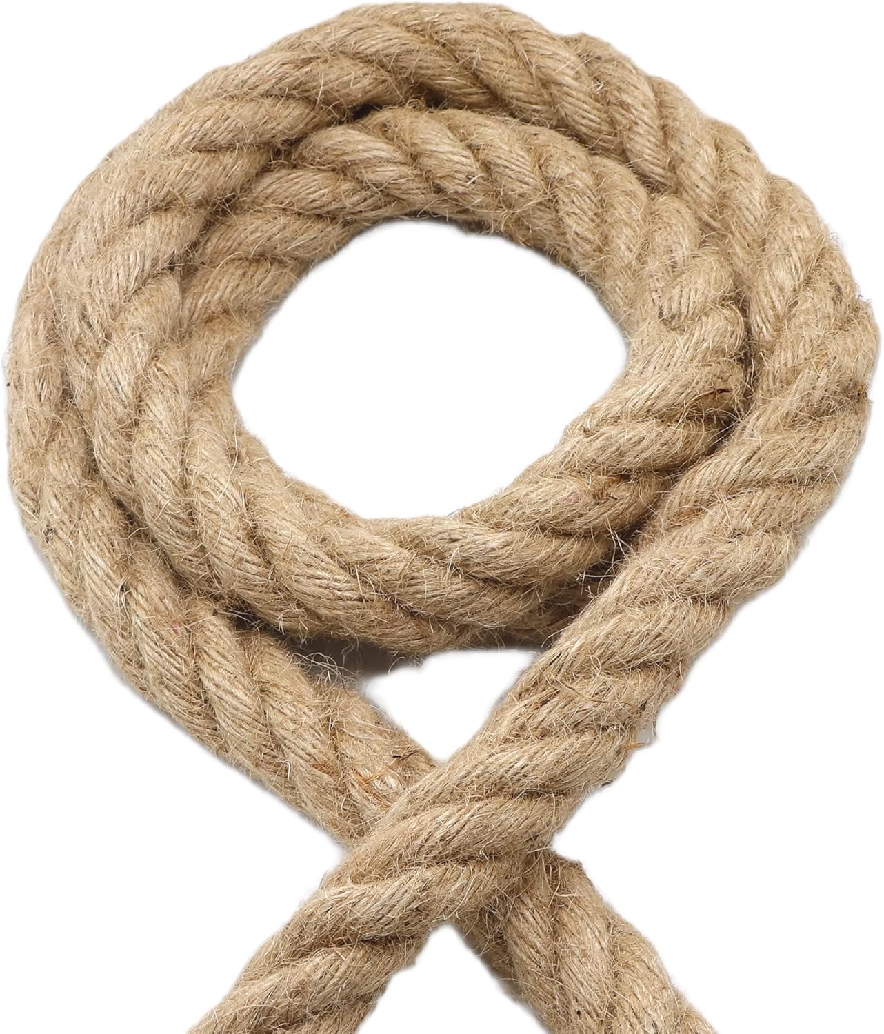 Versatile and Durable 1 Inch x 100 Ft Jute Rope - Ideal for Tug of War, Swings, DIY Crafts, Gardening, Home Decor, and Hammocks-VerdiqueGarden