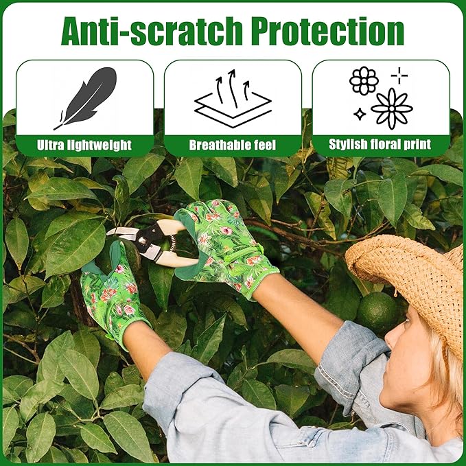 HANDLANDY Women Safety Work Gloves Utility Touch Screen Working Grip Glove for Yardwork Gardening Breathable Mechanic Gloves-VerdiqueGarden