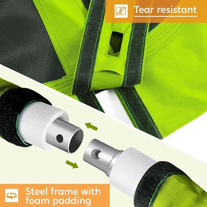 TURFEE Swing for Outdoor Swing Set - Pack of 1 Swing Seat Replacement Kit with Heavy Duty Chains - Backyard Swingset Playground Accessories for Kids (Green)-VerdiqueGarden