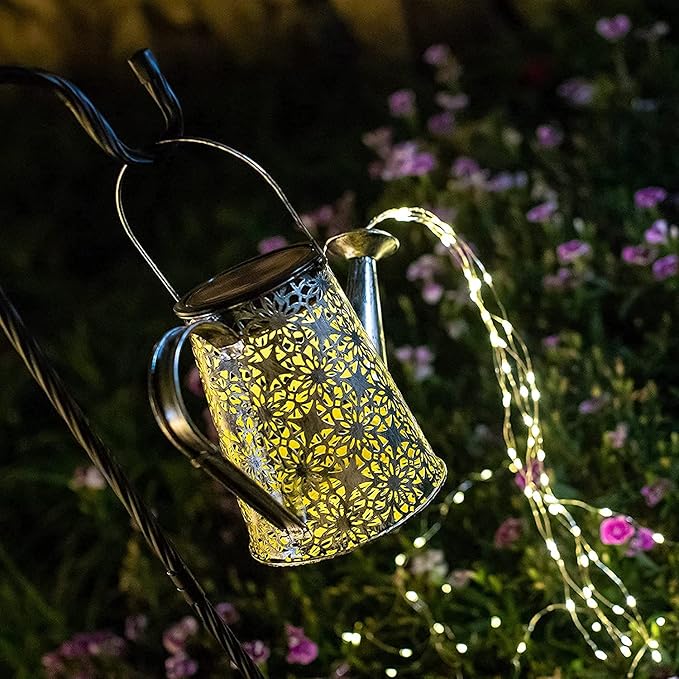 VOOKRY Solar Watering Can Lights, 2 Pack Large Hanging Solar Lights Outdoor Waterproof Garden Decor Outside for Patio Yard Porch Lawn Landscape Gardening Gifts for Mom Women Grandma Birthday-VerdiqueGarden