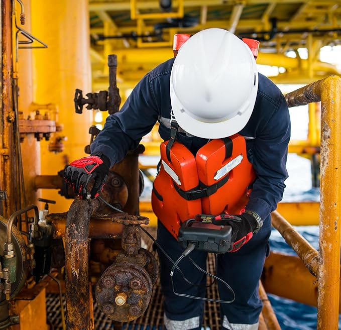 DULFINE Impact-Resistant Work Gloves Men, Heavy Duty Mechanic Gloves,Touch Screen,Ideal for Construction,Forestry, Oil Rig Drilling,Mechanic-VerdiqueGarden