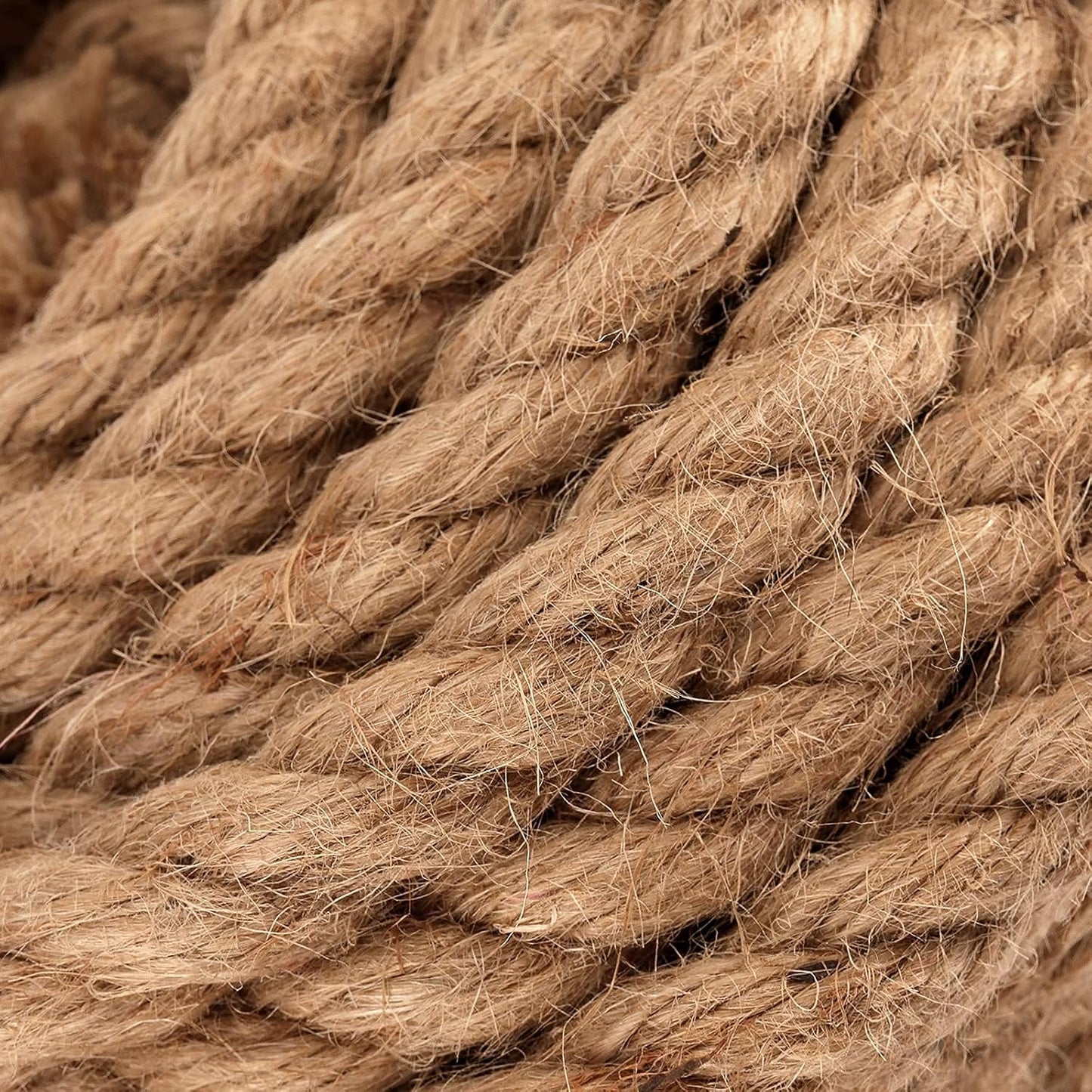 PINGEUI 164 Feet 10mm Jute Rope, Natural Jute Twine, Hemp Rope for DIY Arts Crafts, Gardening, Bundling, Home Decoration-VerdiqueGarden