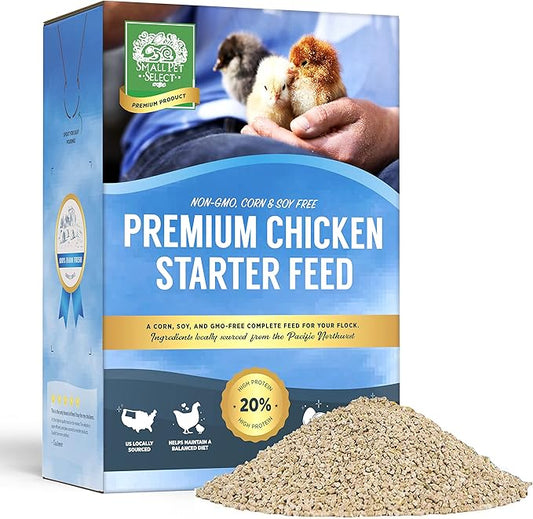 Small Pet Select - Chicken Starter Feed (Corn-Free/Soy-Free/Non-GMO), 20lb-VerdiqueGarden