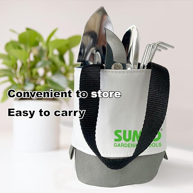 SUMIO Mini Garden Tool kit, Desk Indoor Plant Tool Set, Portable Garden Tool Set, Succulent Tools Kit, Office Planting-VerdiqueGarden