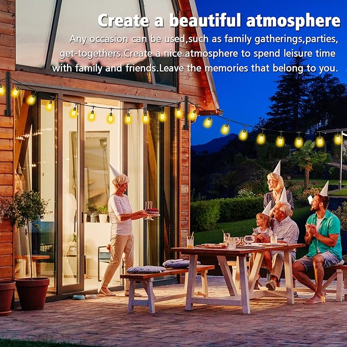 AILBTON 2.8FT 4 Pack Suspension Outdoor String Light Poles for Outside String Lights Hanging,with Clip and Holder,Light Post Mounting Stand for Patio Fence Wall Garden Backyard Deck-VerdiqueGarden