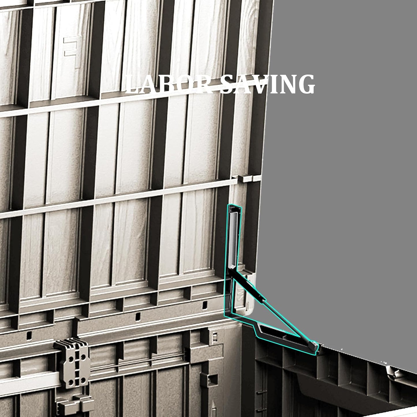 100 Gallon Double-Wall Resin Deck Box - Lockable Waterproof Outdoor Storage Box, 1000lbs Capacity & Doubles as Seating for Patio Furniture - Garden Tools, Pool Accessories (Brown)-VerdiqueGarden