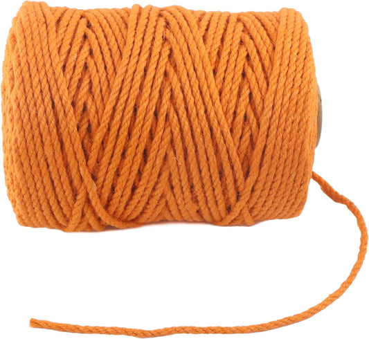 4mm x 500 Feet Orange Jute Rope, Twine for Gardening Tomato Climbing Plant Tie Floristry Crafts Gift Wrapping Packing Decor-VerdiqueGarden