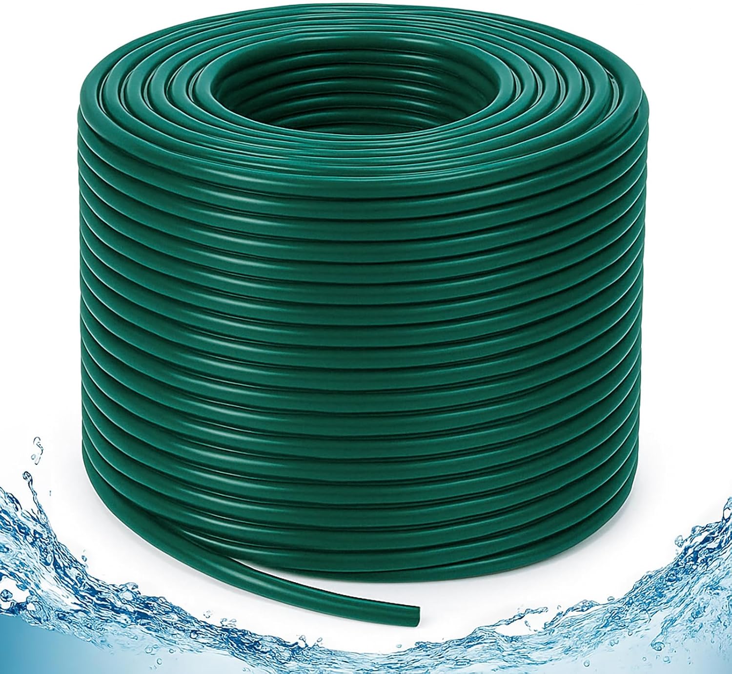 Bonviee 400ft 1/4 inch Drip Irrigation Tubing, Drip Irrigation Hose, Garden Watering Tube Line for Garden Watering System-Green-VerdiqueGarden