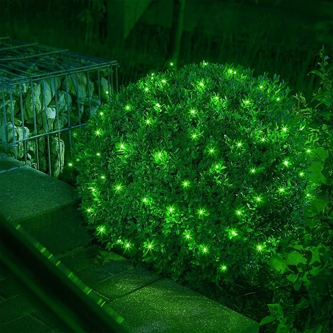 164Ft 500 LED St Patrick's Day Lights, Waterproof 8 Twinkle with Memory Functions Green String Lights for Indoor Outdoor Tree Garden Decoration (Green)-VerdiqueGarden