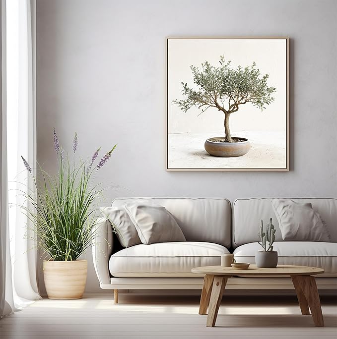 Artificial Plant 47in(1pack) Tall Artificial Lavender Plant,Faux Plants Indoor Home Decorative Artificial Plants & Flowers in Pot Fake Plant, House Plant Indoor-VerdiqueGarden