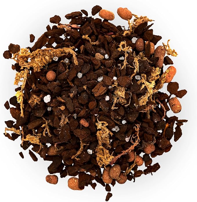 Premium Orchid Soil Mix by Gardenera - Hand Mixed New Zealand Pinus Radiata 100% Natural Potting Soil Bark Mix - for Phalaenopsis Orchid - 5 Quart - Made in USA-VerdiqueGarden