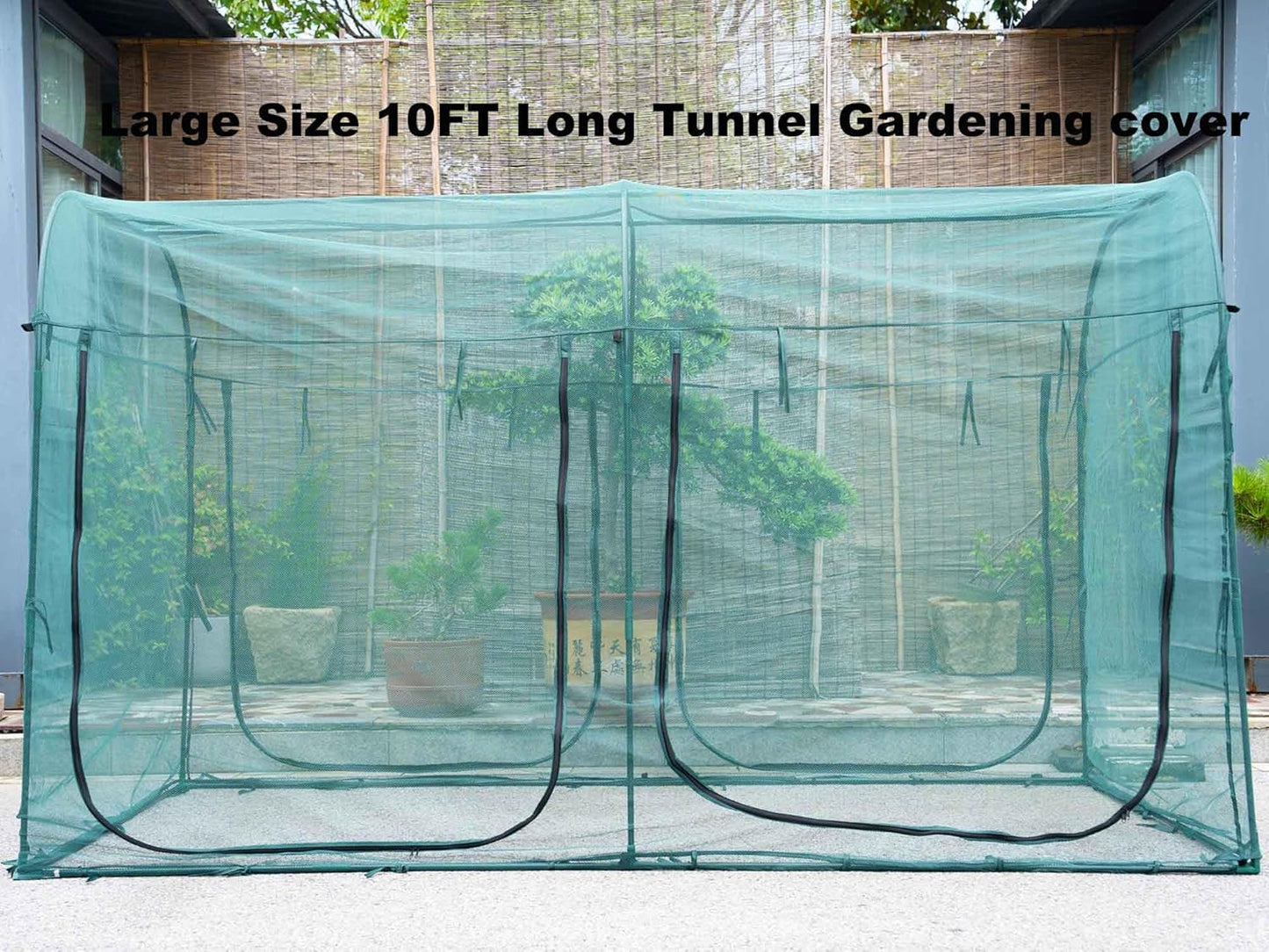 Poray Large Tunnel 10FTx6FT Plant Netting Cover, 6FT Tall Crop Cage Tomato Netting,Pest Guard Cover for Vegetables &Fruits,Durable Gardening Net for Plant and Animal-VerdiqueGarden