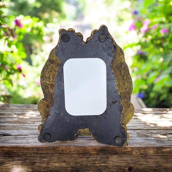 Stocky Frog Decorative Garden Statue and Key Hider - Hides a Secret Extra Hidden Key Outside in Garden, Yard or Porch-VerdiqueGarden