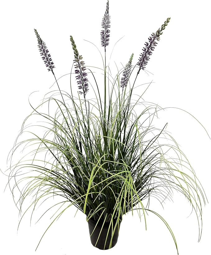 Artificial Plant 35in(1pack) Tall Artificial Lavender Plant,Faux Plants Indoor Home Decorative Artificial Plants & Flowers in Pot Fake Plant, House Plant Indoor-VerdiqueGarden