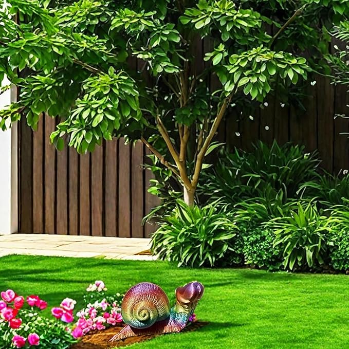 Evil Turtle Penis Outdoor Garden Statues, Funny of Tortoise Sculptures Yard Decorations Lawn Ornaments Decor Inappropriate Weird Gifts for Women Housewarming Mother's Day (Snail)-VerdiqueGarden