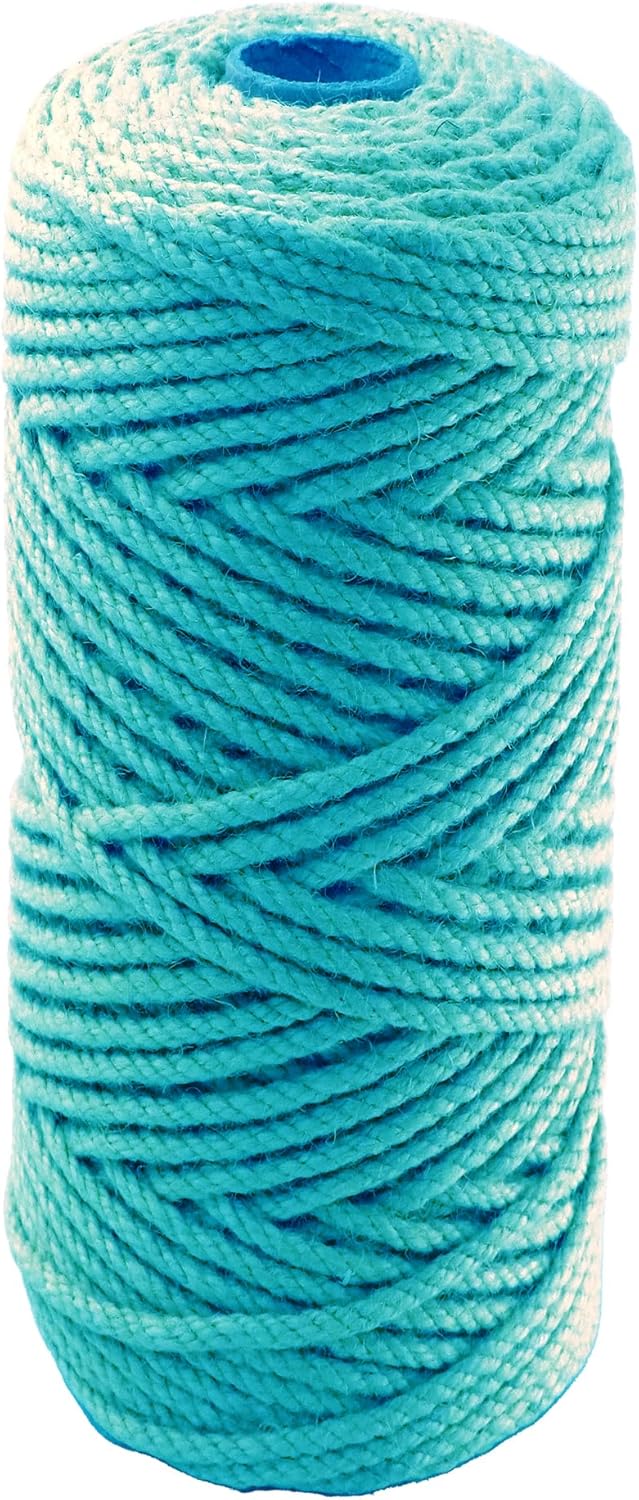 4mm x 100 Feet Blue Jute Rope, Twine for Gardening Tomato Climbing Plant Tie Floristry Crafts Gift Wrapping Packing Decor-VerdiqueGarden
