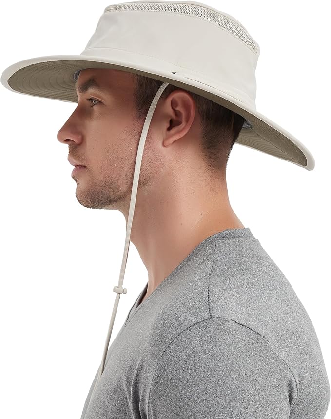 Cimarron Wide Brim Safari Sun Hat for Women & Men – UPF 50+ Outdoor Fishing Hat | Hiking, Running Travel Sun Protection Hat-VerdiqueGarden