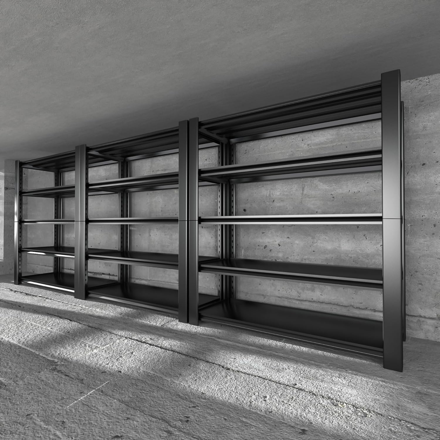 5-Tier Heavy Duty Garage Shelving Unit, 3000 LBS Capacity Metal Storage Rack 76" H x 60" W x 24" D, Adjustable Steel Shelves for Garage, Warehouse, Basement, Pantry, Workshop.3 Pack-VerdiqueGarden