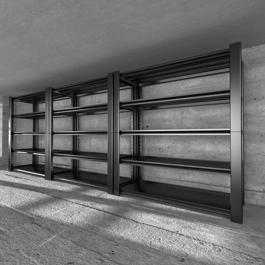 5-Tier Heavy Duty Garage Shelving Unit, 3000 LBS Capacity Metal Storage Rack 76" H x 60" W x 24" D, Adjustable Steel Shelves for Garage, Warehouse, Basement, Pantry, Workshop.3 Pack-VerdiqueGarden