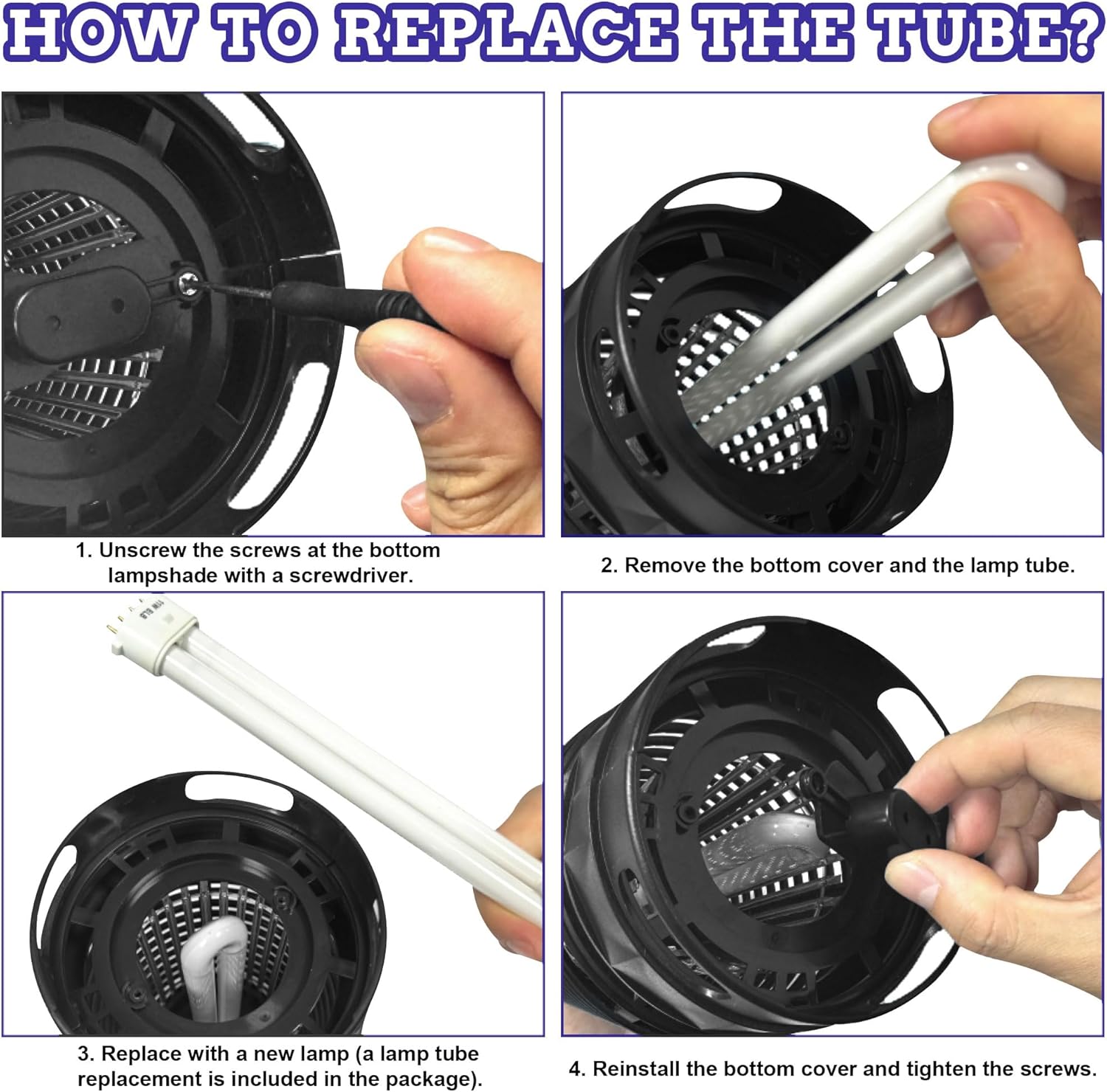 Electric Bug Zapper, 2500V Plug-in Mosquito Trap with Replaceable Sticky Pads & Lamp Tube, 365nm Lighted Hanging Insects Killer Attracting Moths, Gnats, Flies IPX4 for Indoor Outdoor Use-VerdiqueGarden