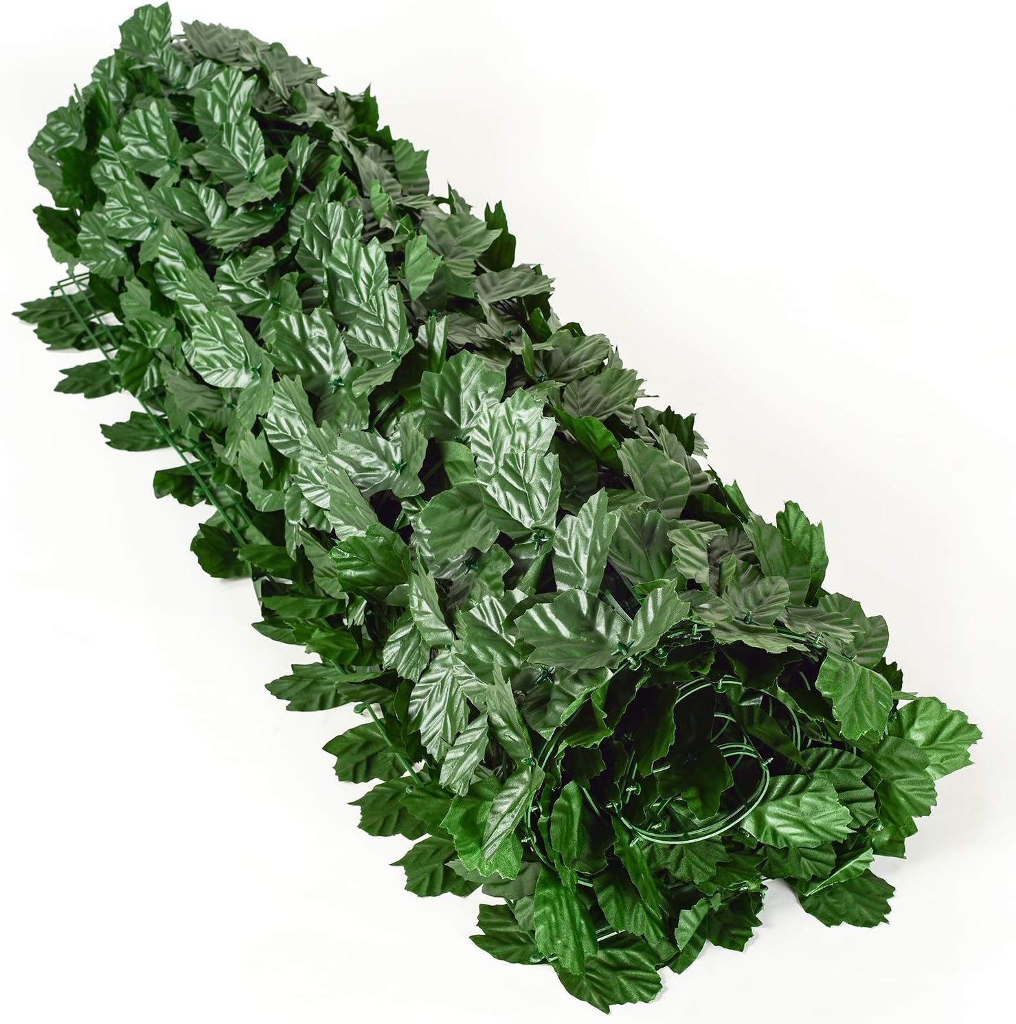 DearHouse Artificial Ivy Privacy Fence, 196.85x39.37inch Artificial Hedges Fence and Faux Maple Leaf Decoration for Outdoor Garden Decor-VerdiqueGarden
