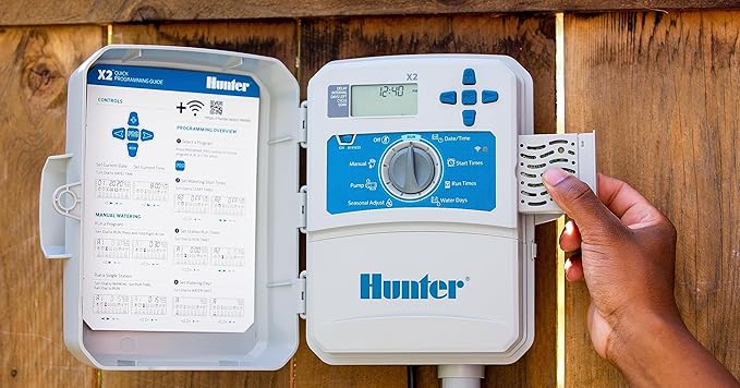 Hunter Hydrawise X2-1400 14 Station Hydrawise Controller Bundeled with Wand WiFi Module X2 14 Zone Outdoor or Indoor Smart Internet X21400 Irrigation Timer-VerdiqueGarden