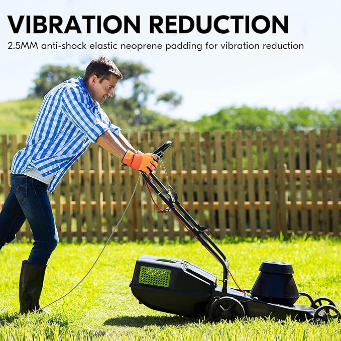 Vgo... 1-Pair Gardening Gloves Men, Safety Work Gloves, Puncture-proof, Thornproof, Touchscreen (SL7475)-VerdiqueGarden