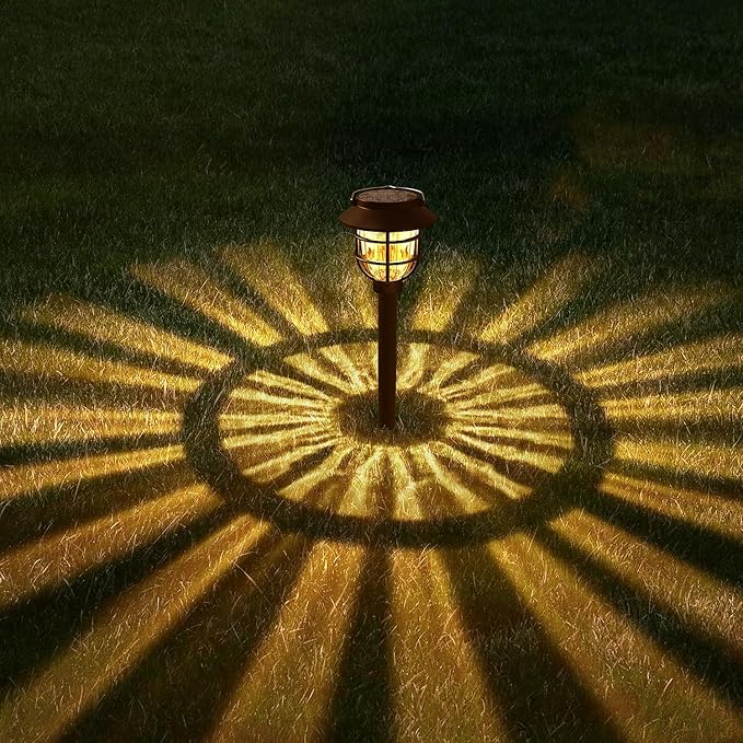 10 Pack Solar Pathway Lights Outdoor - Bright Solar Powered Garden Lights with 3000K Warm LED, Auto On/Off Waterproof Path Lights Decorative, Landscape Lighting for Yard Patio Walkway Driveway-VerdiqueGarden