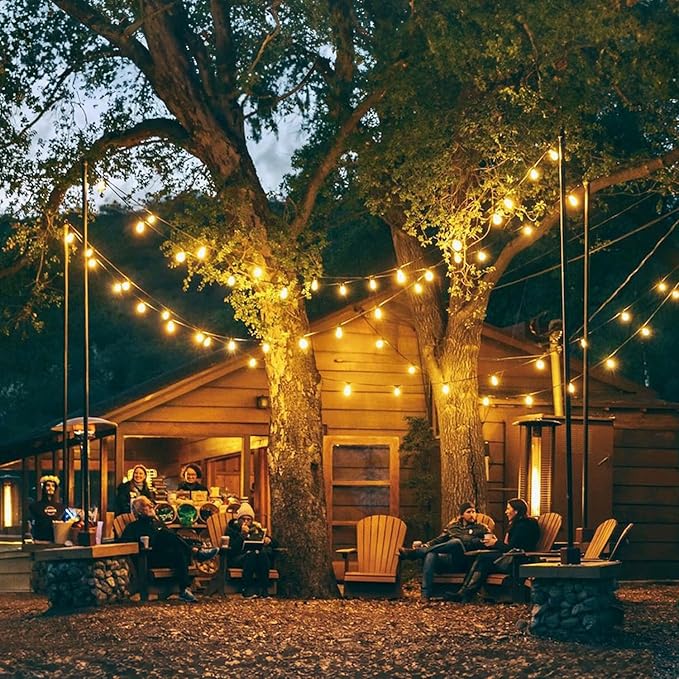 Moonflor 26 Pack S14 Light Bulbs, 11 Watt Replacement Incandescent Glass Bulbs with E26 Medium Base for Outdoor Patio Garden Vintage String Lights-VerdiqueGarden