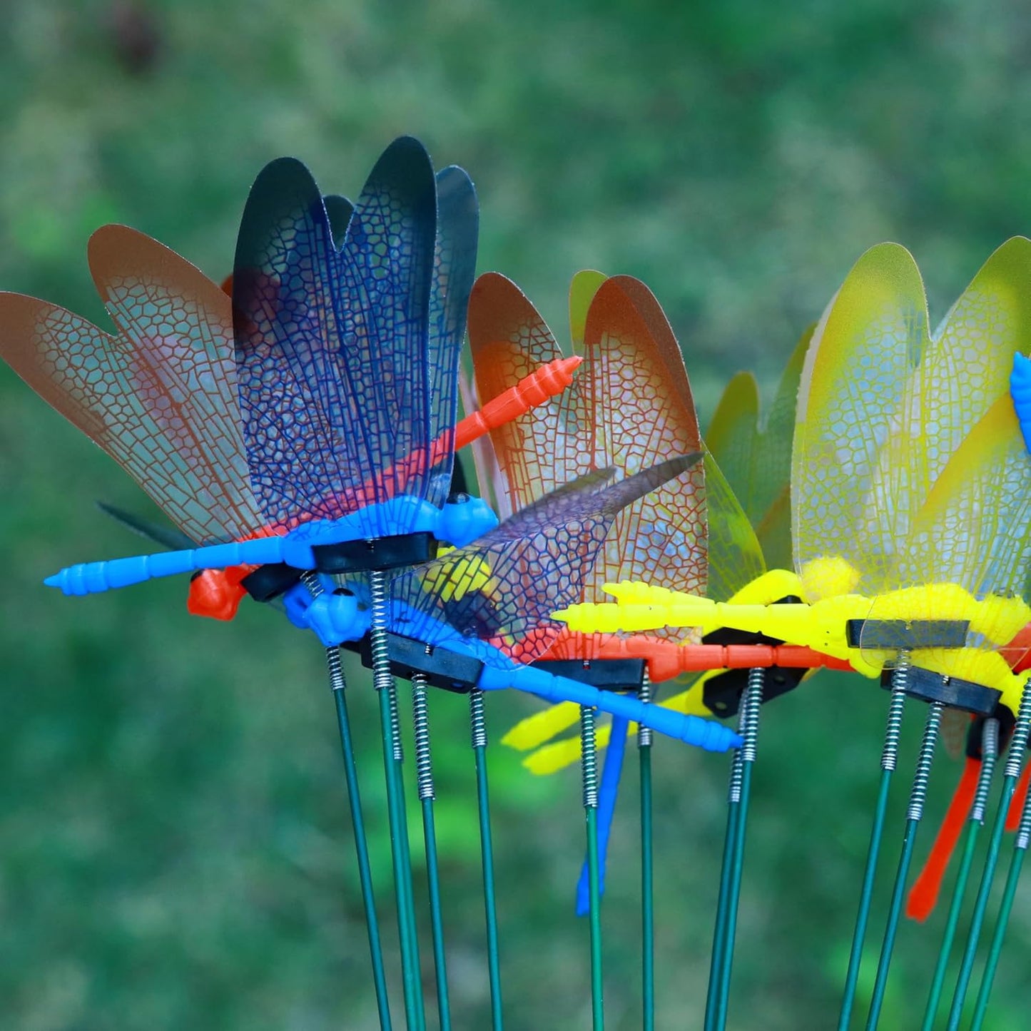20Pcs Dragonfly Stakes, 9.8inch Dragonfly Garden Ornaments 3D Dragonfly Patio Decor Party Supplies for Indoor, Outdoor, Yard, Christmas Decor-VerdiqueGarden