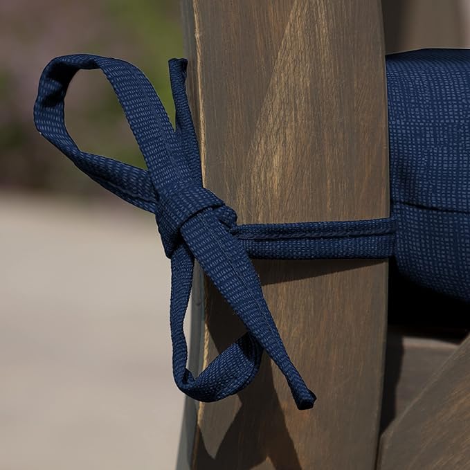 Arden Indoor/Outdoor Seat or Rocking Chair Cushion, 19 x 18, Water Repellent, Rain Proof, Fade Resistant Cushion for Rocking or Dining Chairs Sapphire Blue Leala-VerdiqueGarden