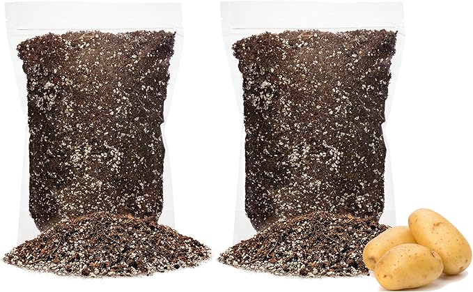 Premium Organic Potting Soil - 10 Quart - The Ideal Growing Medium for Delicious and Nutritious Homegrown Potatoes (2 Bags of 5 Quart)-VerdiqueGarden