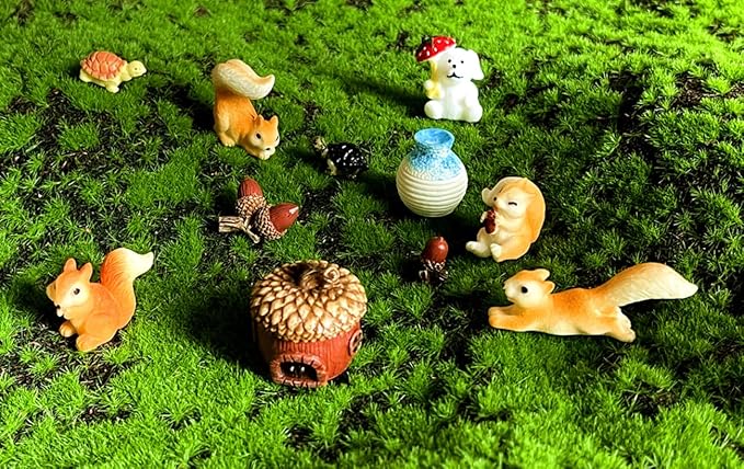 HYG Miniature Fairy Garden Accessories, Figurines, Landscape Set, Potted Horticulture Ornaments for Decoration-VerdiqueGarden