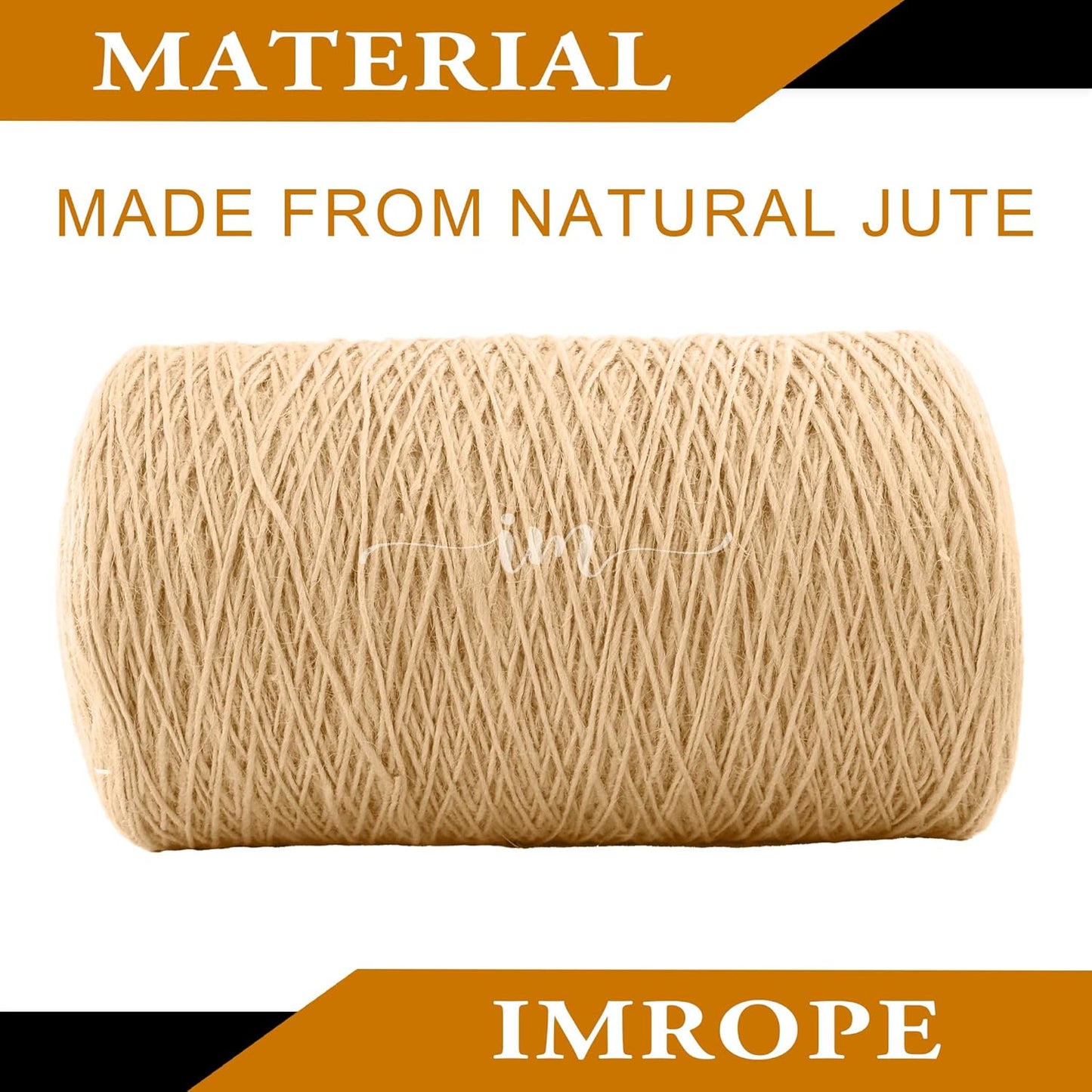 1.5mm x 2500 Feet Natural Jute Rope, Twine for Gardening Tomato Climbing Plant Tie Floristry Crafts Gift Wrapping Packing Decor-VerdiqueGarden