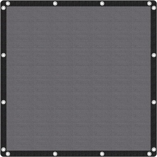 VICLLAX Shade Fabric Sun Shade Cloth with Every 2 FT Grommets for Patio Garden Pergola Cover Canopy 4x19 FT, Grey-VerdiqueGarden