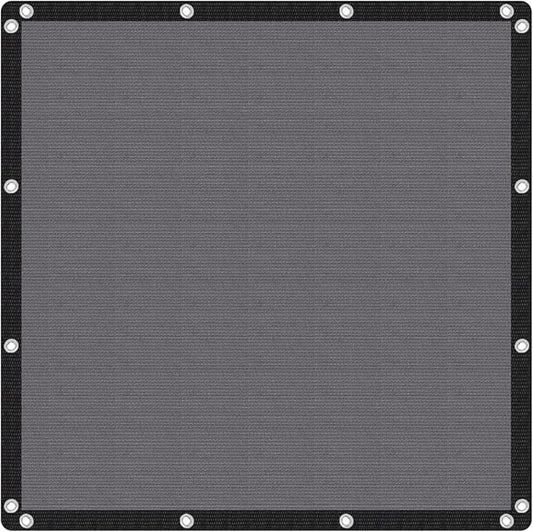 VICLLAX Shade Fabric Sun Shade Cloth with Every 2 FT Grommets for Patio Garden Pergola Cover Canopy 4x10 FT, Grey-VerdiqueGarden