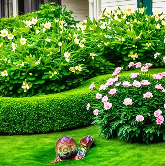 Evil Turtle Penis Outdoor Garden Statues, Funny of Tortoise Sculptures Yard Decorations Lawn Ornaments Decor Inappropriate Weird Gifts for Women Housewarming Mother's Day (Snail)-VerdiqueGarden