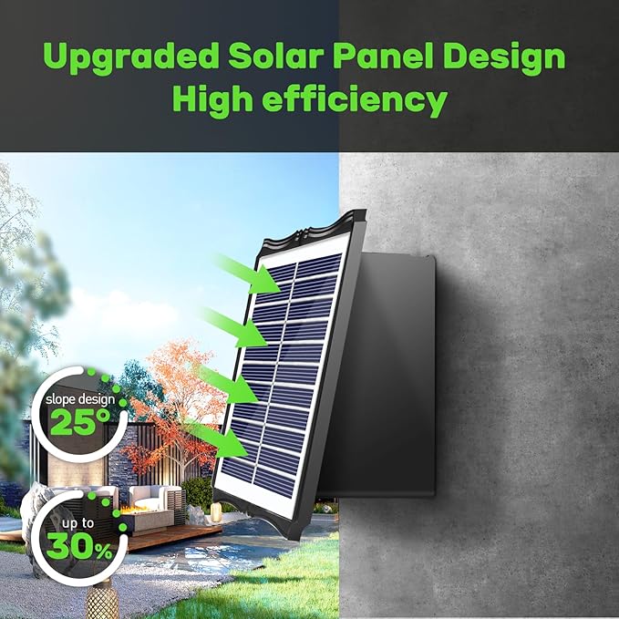 2LED Solar Wall Lights, Up and Down Lighting Solar Outdoor Light Waterproof IP65, 6500K/3000K Solar Fence Light Solar Powered Light for Yard Garden Garage Christmas Decorations (4 Pack)-VerdiqueGarden