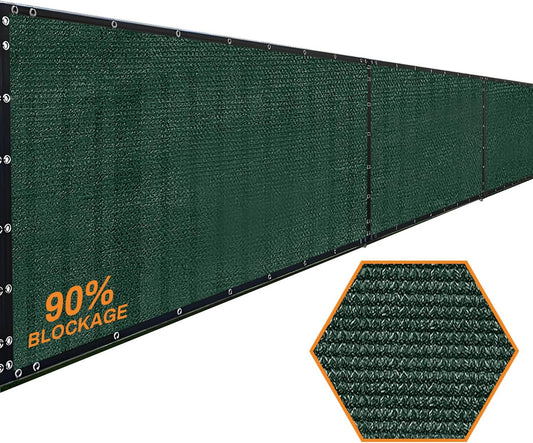Xpose Safety Privacy Fence Screen 6’ x 50’ – Heavy Duty Green Mesh with 90% Visibility Block, UV Protection – for Garden, Yard, Nursery, Kennel, Dog Run, Greenhouse-VerdiqueGarden