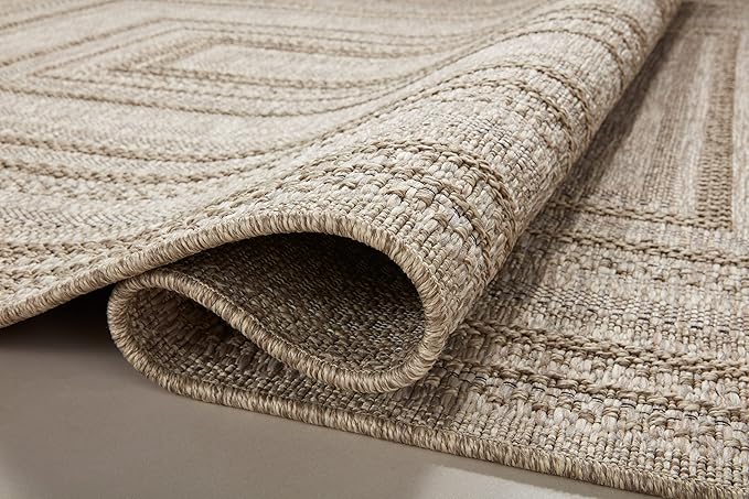 Loloi Dawn Collection Indoor/Outdoor DAW-01 Natural 2'-3" x 10'-0" Runner Rug-VerdiqueGarden