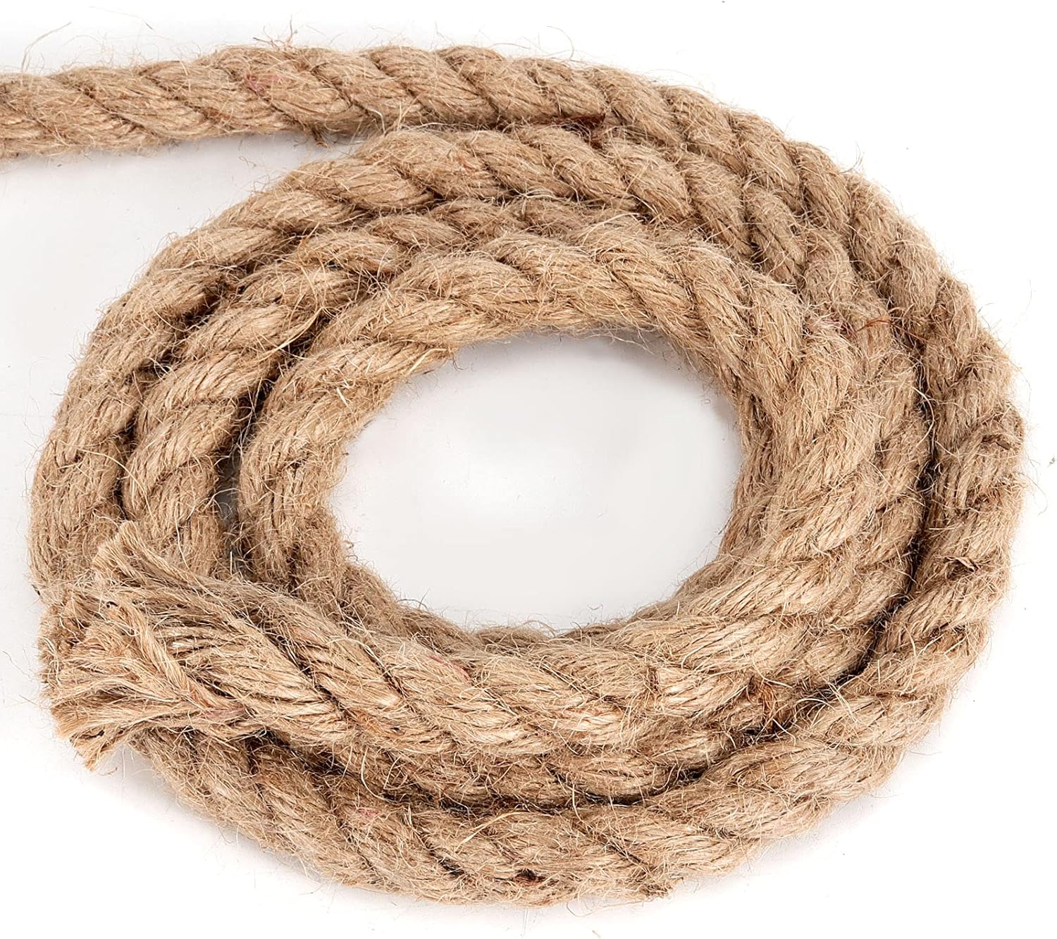 JOIKIT 1/2 Inch 164 Feet Natural Jute Rope, 12mm Thick Twisted Hemp, Jute Twine Manila for Crafts, Gardening, Bundling, Home Decoration-VerdiqueGarden