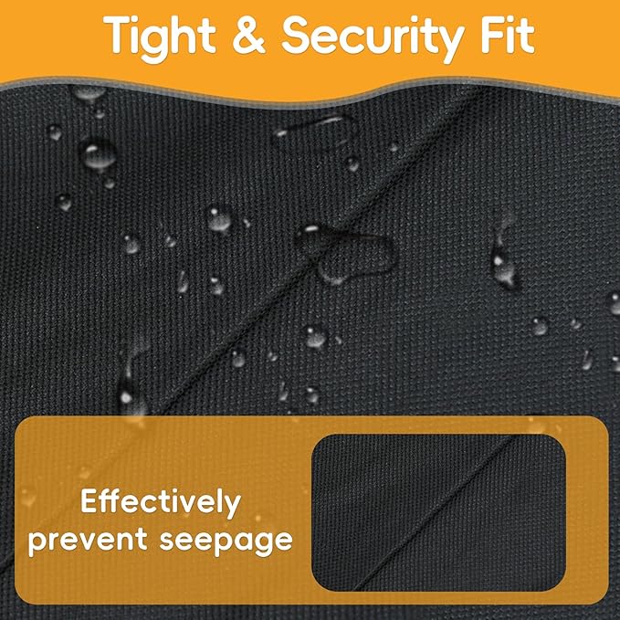 Grill Cover for 6755 Char-Griller Akorn Kamado Charcoal Grill Smoker and Premium Kettle, for Cuisinart CGG-999, 600D Heavy Duty Waterproof UV Resistant Cover, Outdoor Barbeque Grill Accessories-VerdiqueGarden